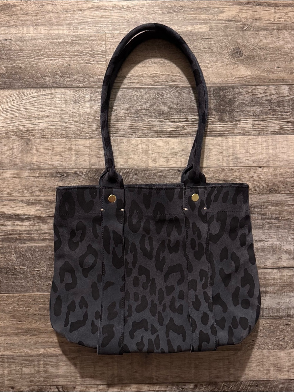 Clare V petit cousin leather suede tote